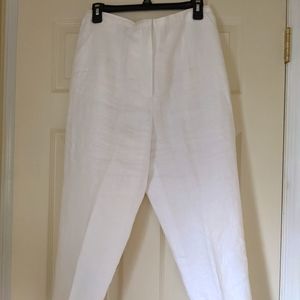 Laura Ashley white linen petite